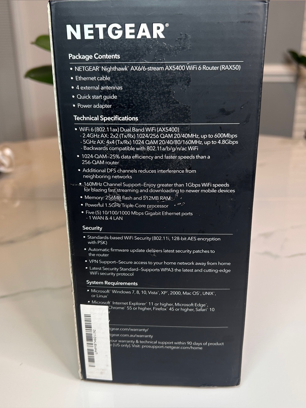 NETGEAR RAX50-100NAR Nighthawk 6-Stream AX5400 WiFi Router - Picture 14 of 15